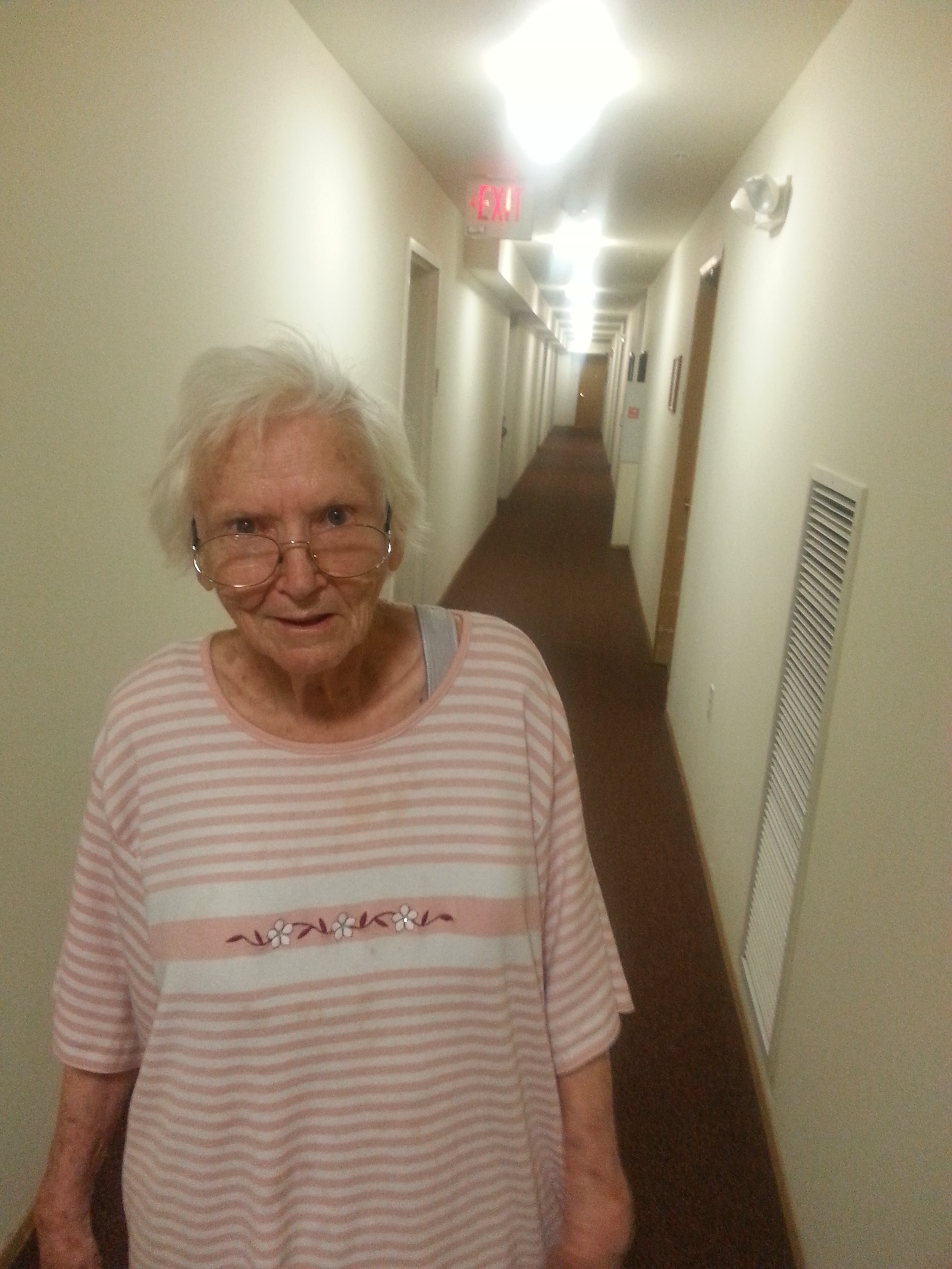 Mom in her Hallway2017